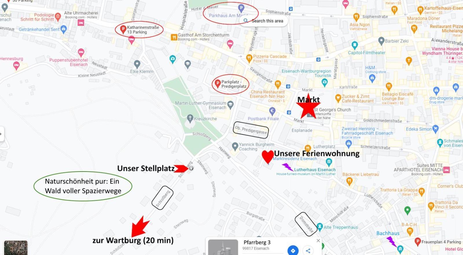 Marktresidenz Eisenach- Stilvolle Maisonette Mit 3 Zimmern Und 2 Baedern Exterior foto